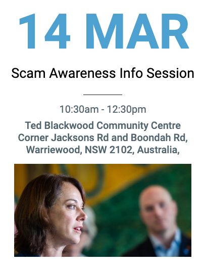 Scam Awareness Info Session Dr Scamps